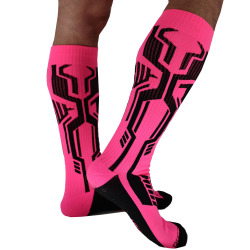 Breedwell Cyber Knee Socks - Neon Pink