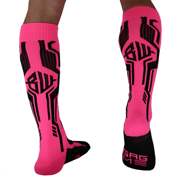 Chaussettes Hautes Cyber Rose Fluo Breedwell