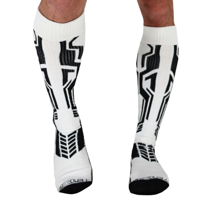Breedwell Cyber Knee Socks - White