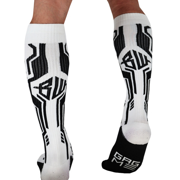 Breedwell Cyber Knee Socks - White
