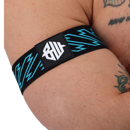 Breedwell 2-Pack Gagged Armbands - Black - Turquoise