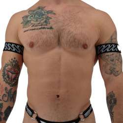 Breedwell 2-Pack Gagged Armbands - Black - White