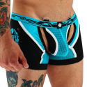 Breedwell Gagged Chap Thong - Turquoise - Black