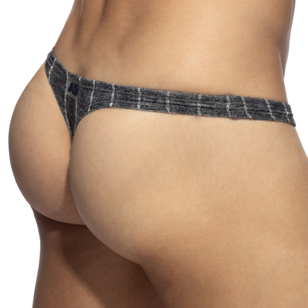 String Mini Rib Knit Bleu Marine Addicted