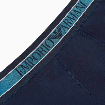 Boxer Mega Elastic Bleu Marine Emporio Armani