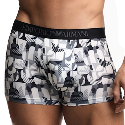 Boxer All Over Microfiber Noir Emporio Armani