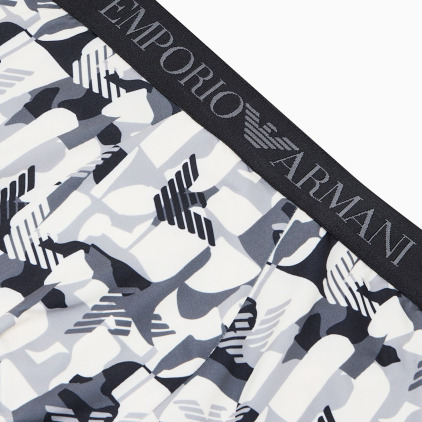 Boxer All Over Microfiber Noir Emporio Armani