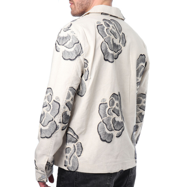Veste Broderies Florales Frilivin