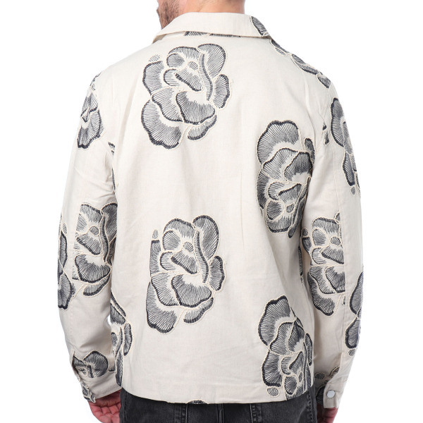 Veste Broderies Florales Frilivin