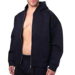 Frilivin Sweat Pants and Vest Set - Navy