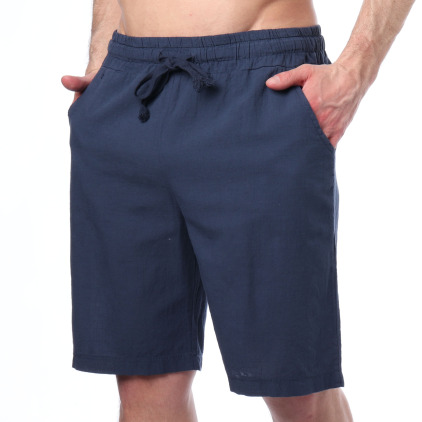 Bermuda Coton Bleu Marine Frilivin