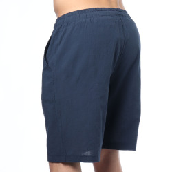 Bermuda Coton Bleu Marine Frilivin