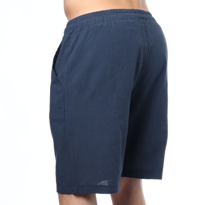Bermuda Coton Bleu Marine Frilivin