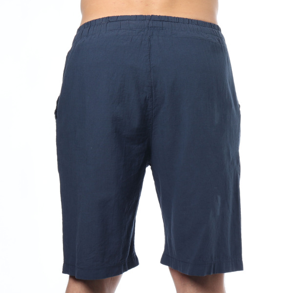 Bermuda Coton Bleu Marine Frilivin