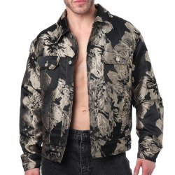 Veste Jacquard Florale Frilivin
