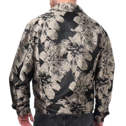 Veste Jacquard Florale Frilivin