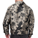 Frilivin Floral Jacquard Jacket - Black - Gold