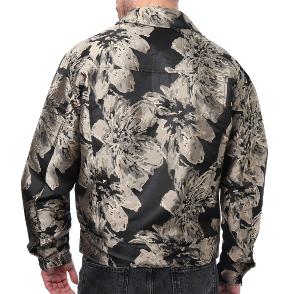 Veste Jacquard Florale Frilivin