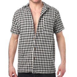 Frilivin Houndstooth Shirt - Black