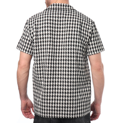 Frilivin Houndstooth Shirt - Black