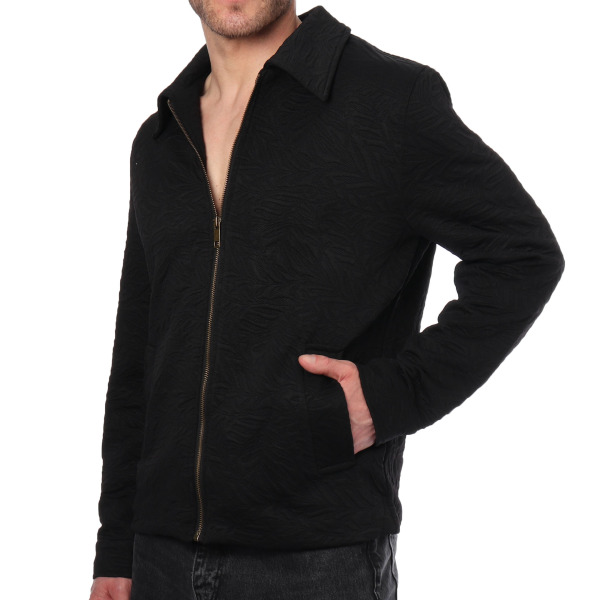 Veste Jacquard Feuillage Frilivin