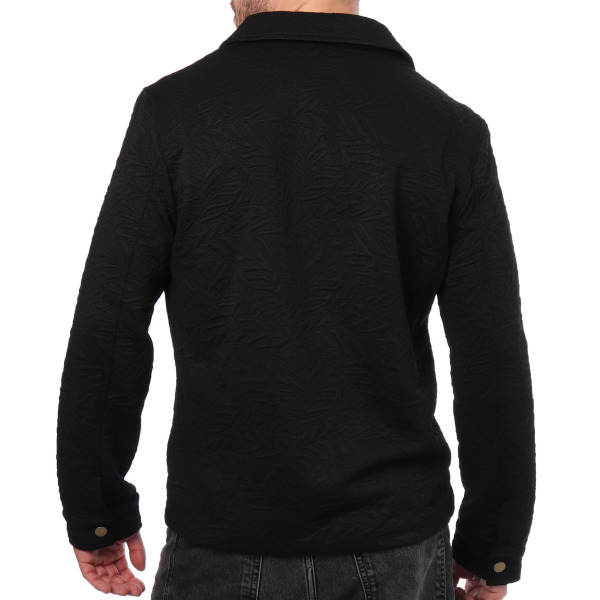 Frilivin Foliage Jacquard Jacket - Black