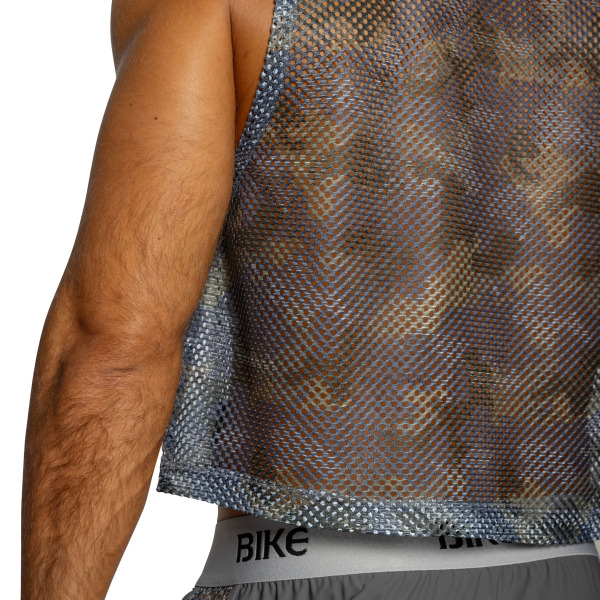 Bike Practice Sleeveless Crop Top - Camo