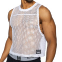 Bike Practice Sleeveless Crop Top - White