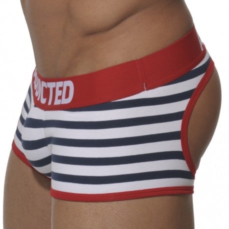 Addicted Empty Bottom Boxer - Sailor - Red