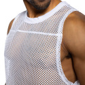 Bike Practice Sleeveless Crop Top - White