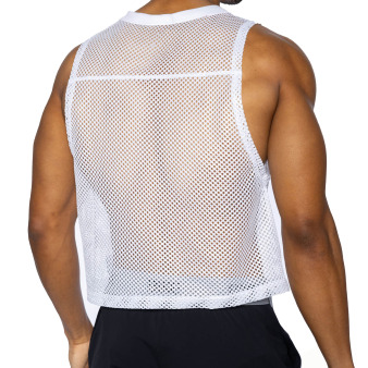 Débardeur Crop Practice Blanc Bike