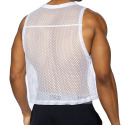Bike Practice Sleeveless Crop Top - White