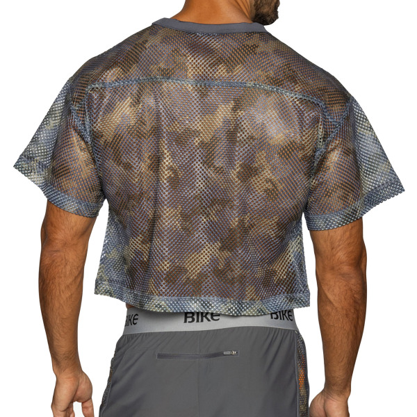 T-Shirt Crop Practice Camouflage Bike