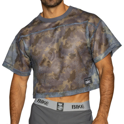 T-Shirt Crop Practice Camouflage Bike