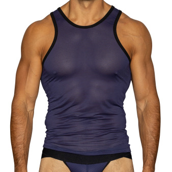 Bike Mesh Tank Top - Navy