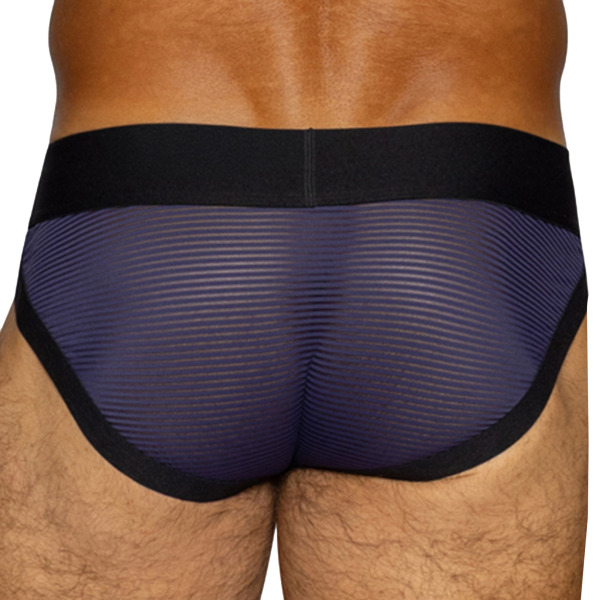 Slip Tanga Power Lift Mesh Bleu Marine Bike