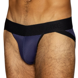 Bike Power Lift Mesh Tanga Briefs - Navy