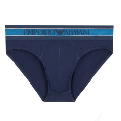 Emporio Armani Mega Elastic Briefs - Navy