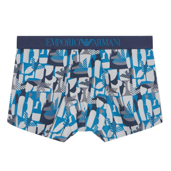 Boxer All Over Microfiber Bleu Emporio Armani