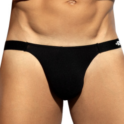 ES Collection Second Skin Tanga Briefs - Black