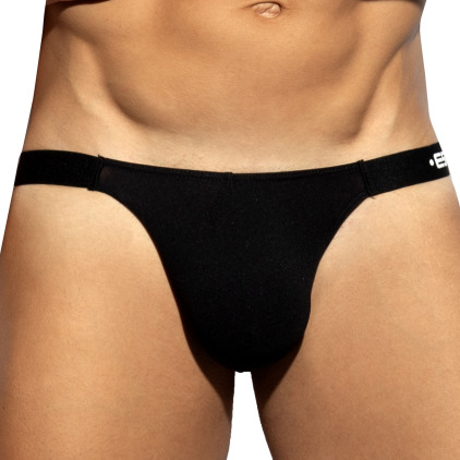 ES Collection Second Skin Tanga Briefs - Black