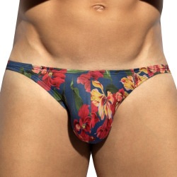ES Collection Magenta Bikini Briefs - Navy