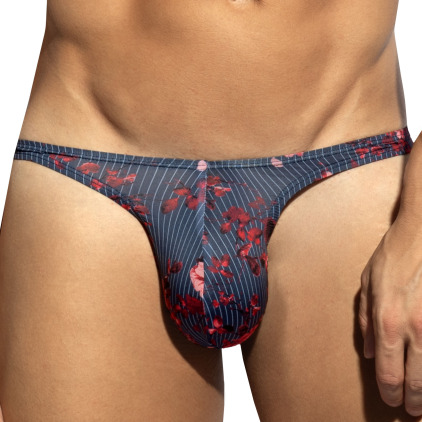 String Mini Striped Floral Bleu Marine ES Collection
