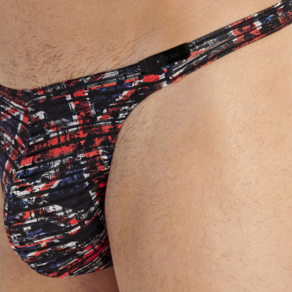 HOM Temptation Malcom Thong - Black - Red