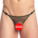 L'Homme invisible Bergen Striptease Thong - Green