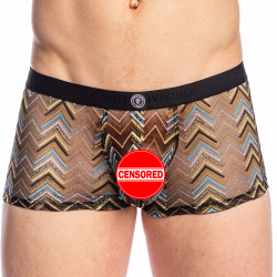 L'Homme invisible Islay Hipster Push-Up Trunks - Black