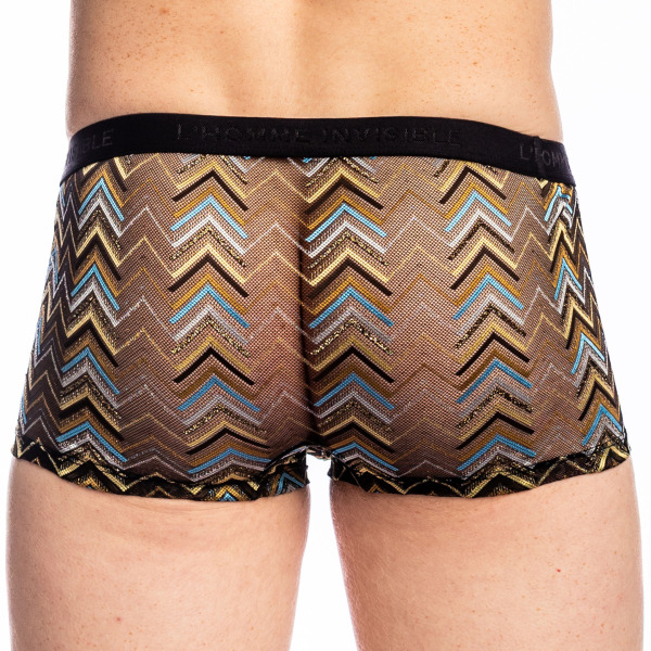 L'Homme invisible Islay Hipster Push-Up Trunks - Black