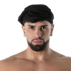 Béret Denim Brut Noir TOF Paris