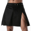 Jupe Zippée Denim Brut Noir TOF Paris