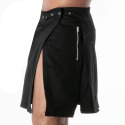 Jupe Zippée Denim Brut Noir TOF Paris